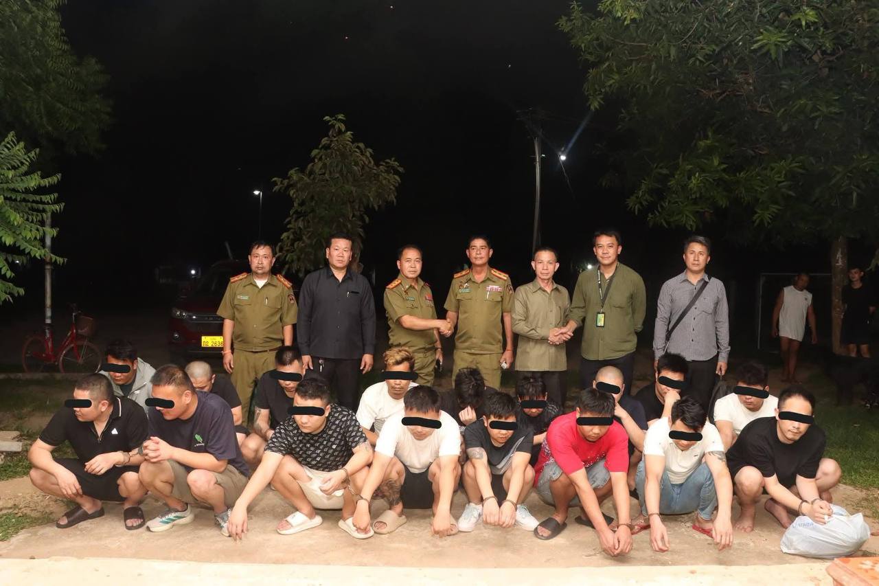 老挝警方连端3个电诈窝点,49人落网(含15名中国人)