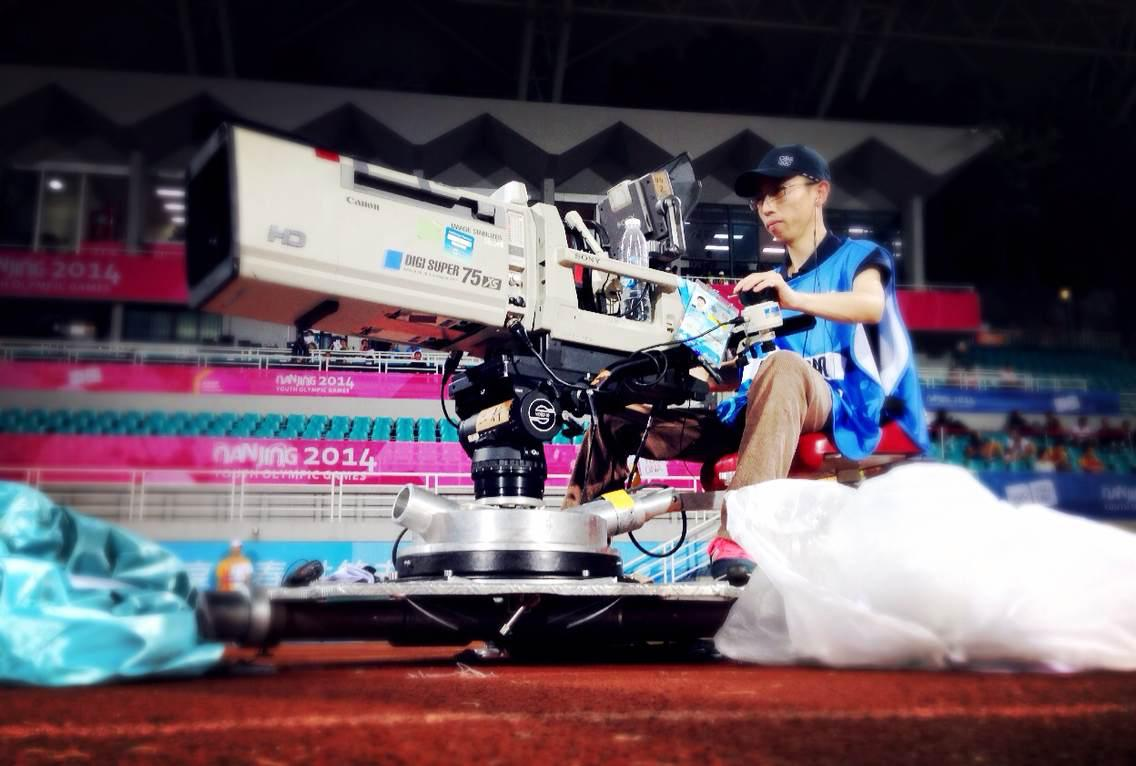 Broadcast camera work at the Nanjing 2014 Youth Olympic Games.